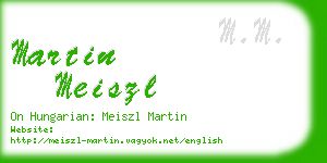 martin meiszl business card